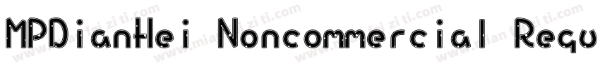 MPDianHei Noncommercial Regular字体转换
